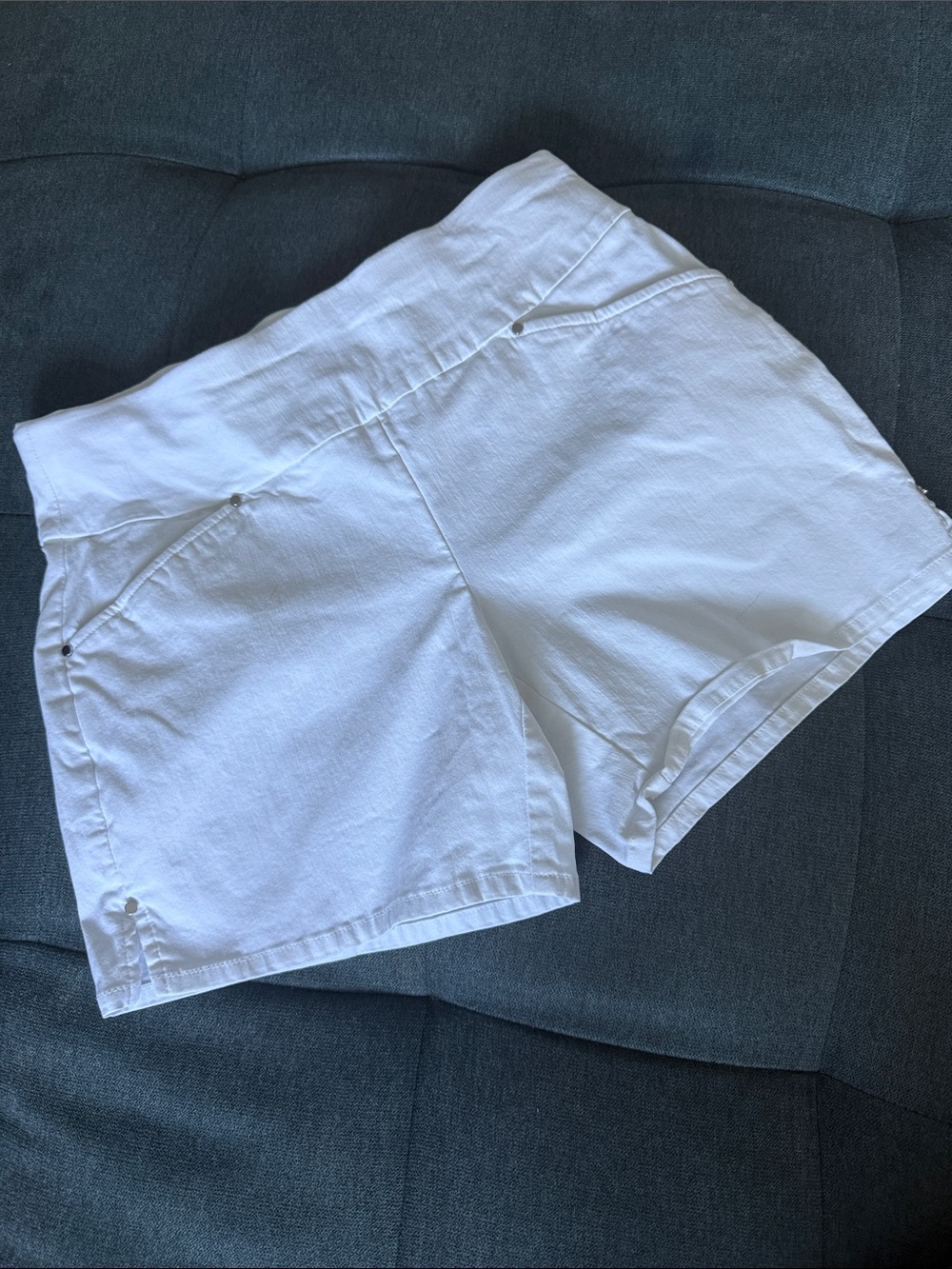 INC International Concepts White High-Waist Tailored Women's Shorts